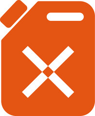 Obraz premium シンプルなガソリン携行缶のアイコン