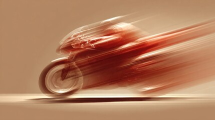motorcycle in motion