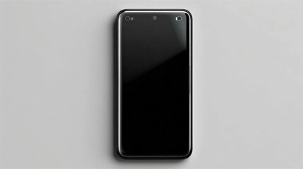 black smartphone on gray surface
