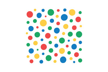 Colorful Polka Dot Design Illustration