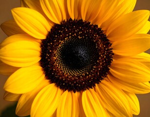 Obraz premium Close-up of a sunflower's vibrant center