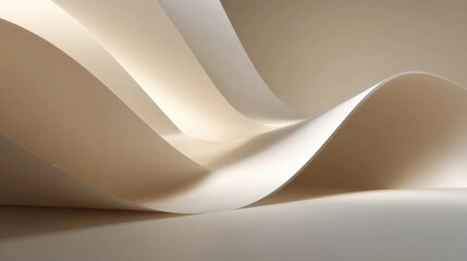 Wavy white material