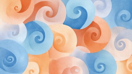 Colorful swirls pattern