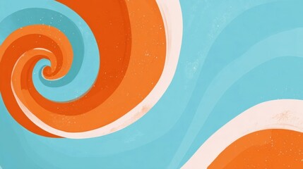 Colorful spiral design