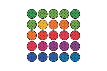  Vibrant Circles Design Illustration