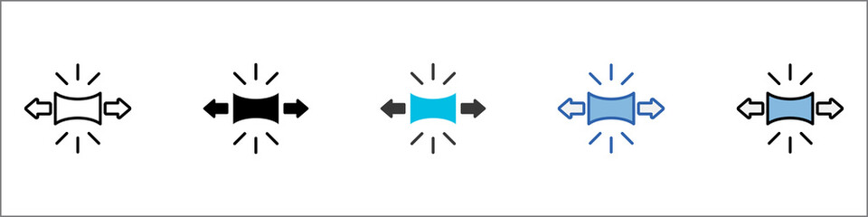 Tension Icon Pack Mulstistyle Illustration