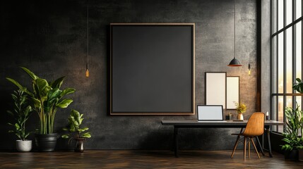Interior background, providing a flexible space for creative design ideas, Generative AI