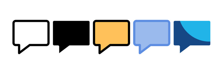 Fototapeta premium Message Bubble Icon Element For Design