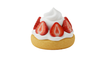 Scrumptious shortcake featuring luscious strawberries and fluffy cream