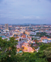 The most beautiful Viewpoint Pattaya Beach in Pattaya city Chonburi,Thailand.
