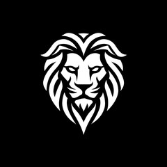 Obraz premium Majestic Lion Head Emblem Design for Powerful Branding and Symbolism