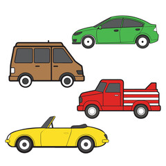 Bright amp Bold Colorful Vehicles Collection