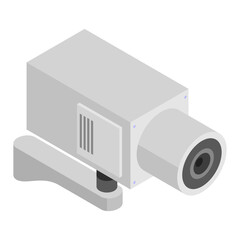 CCTV Isometric Icons Isometric CCTV and Surveillance Camera Icon Set Vector