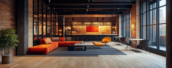 Interior background, offering a versatile and customizable space, Generative AI