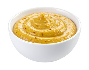 honey mustard sauce in bowl isolated on transparent png