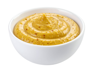 honey mustard sauce in bowl isolated on transparent png