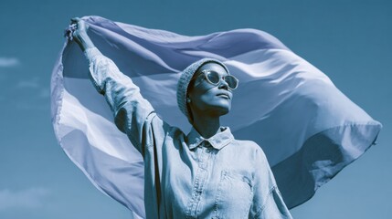 Authentic Legal Drinking Age Day Pride Celebration with Rainbow Flag for Summer Equality Campaigns and Modern Millennial Social Media Marketing