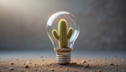 Bright electric light bulb glowing with innovation, an isolated concept of creative energy and inspiration