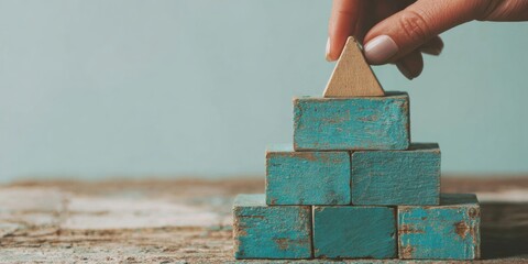 Professional Ethical Leadership Concept Premium Modern Business Pyramid Stacking for Legal Drinking Age Day and Summer Wellness Campaigns