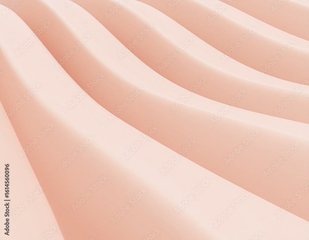 Aufkleber smoothed smooth background of flat sheets in peach fuzz color, 3d rendering