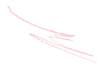 Pink pencil hand writing rhythm set on transparent background