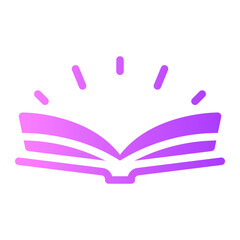 open book gradient icon