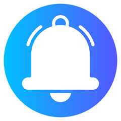 Fototapeta premium notification gradient icon