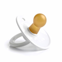 White baby pacifier newborn soothing nipple baby product photography