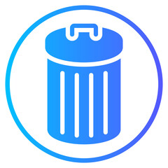 trash gradient icon