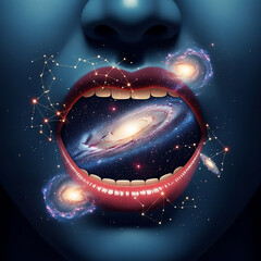 Cosmic Revelation: The Universe Within a Divine Mouth