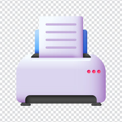 3D Printer Office Icon Design