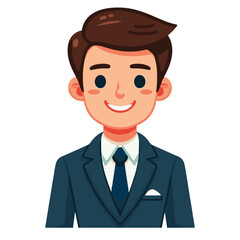 Happy Businessman Illustration – Corporate Character