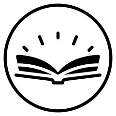 open book glyph icon