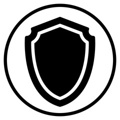 Obraz premium shield glyph icon