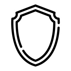 shield line icon