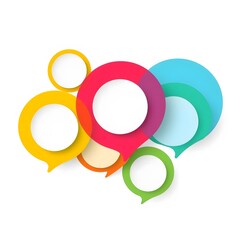 Colorful Speech Bubble
