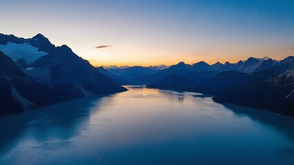 sunrise in the mountains