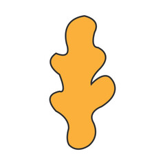 ginger silhouette icon design template