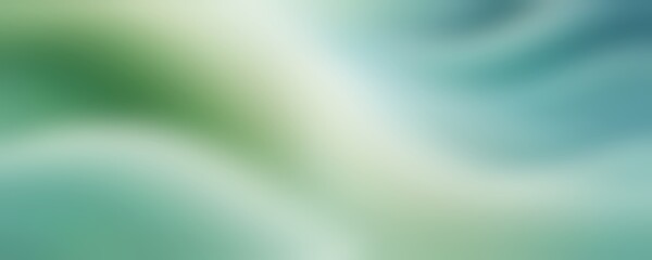 Abstract green blurry background with wave effect
