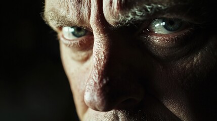 Distressed man with teary eyes expressing deep sadness and emotional pain, mental health awareness and psychological trauma concept.
