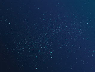 Fototapeta premium Blue night starry sky stars background design