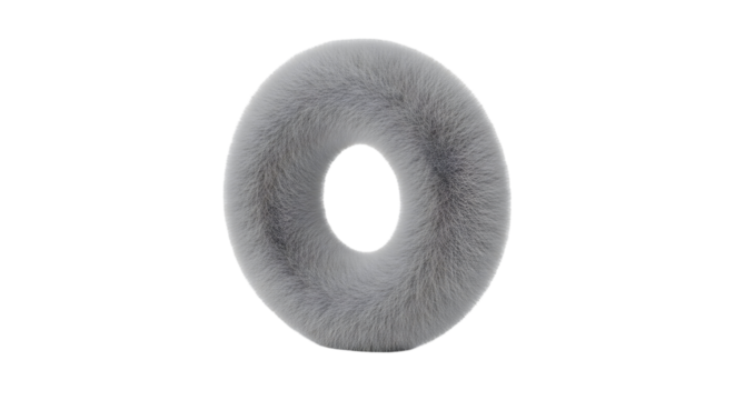 Abstract gray ring shape