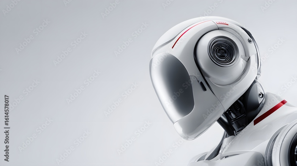 Poster expressing minimalist robotics closeups