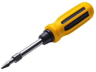 Yellow Handle Multi-Bit Screwdriver _ Generated By Adobe Firefly