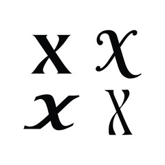 X Logo Vector Art, Icons, and Graphics.