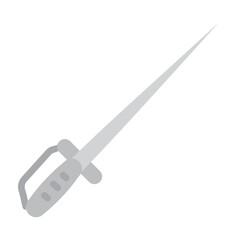 Fencing Sword Vector Flat Icon Design