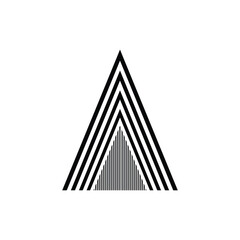 geometrical icon minimal black flat logo illustration creative simple art design triangle shape