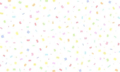 パステルカラーの紙吹雪