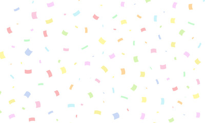 パステルカラーの紙吹雪