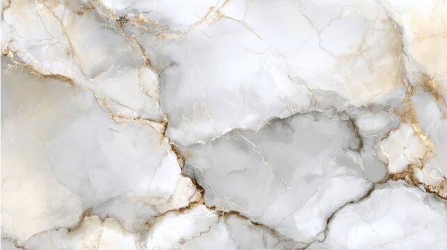 This gray marble surface showcases delicate veining and natural patterns, complemented by soft gold accents. Ideal for flooring, countertops, and decor in modern interiors.